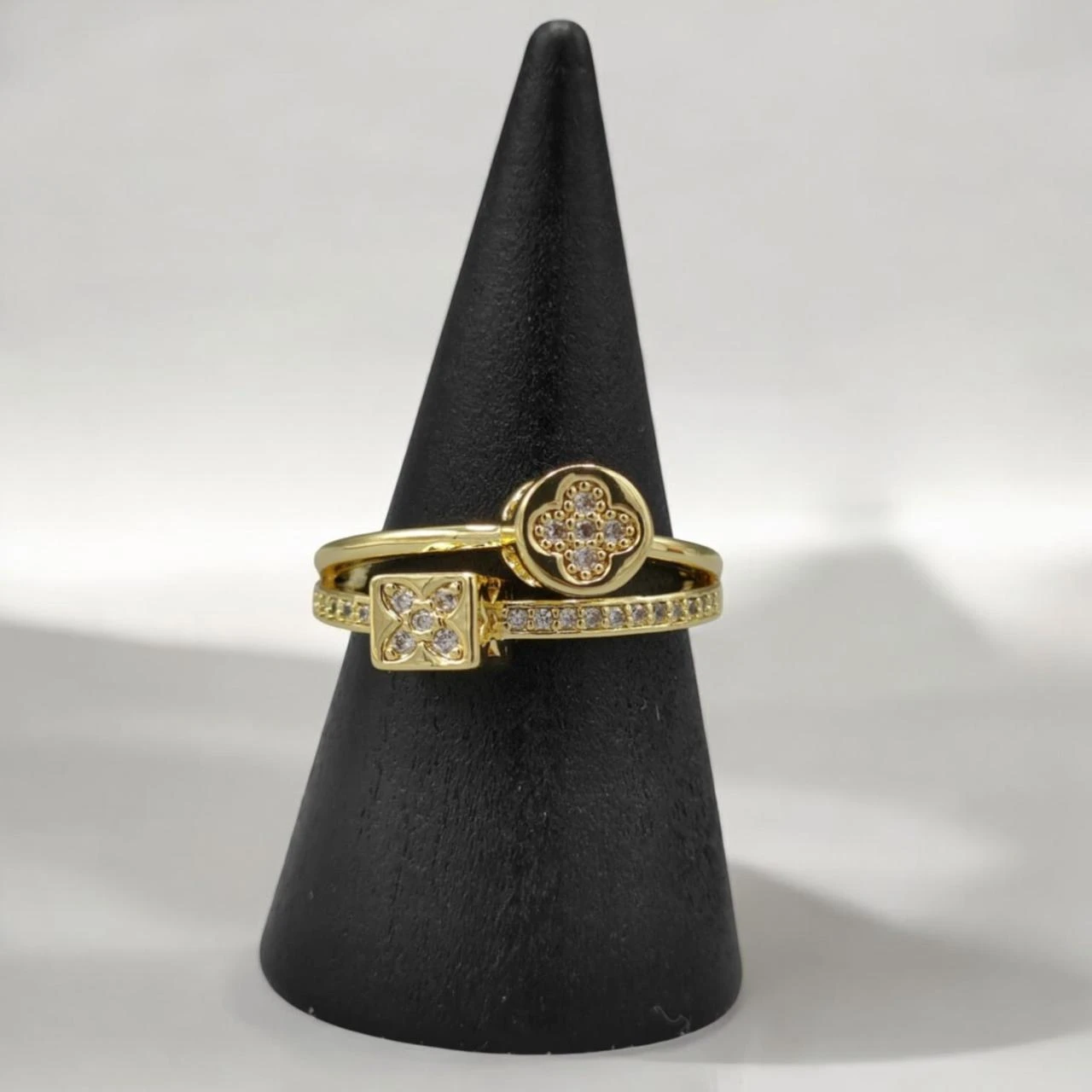 Bague ajustable dorée lucky - Plaqué or 2047 à 12.99€€